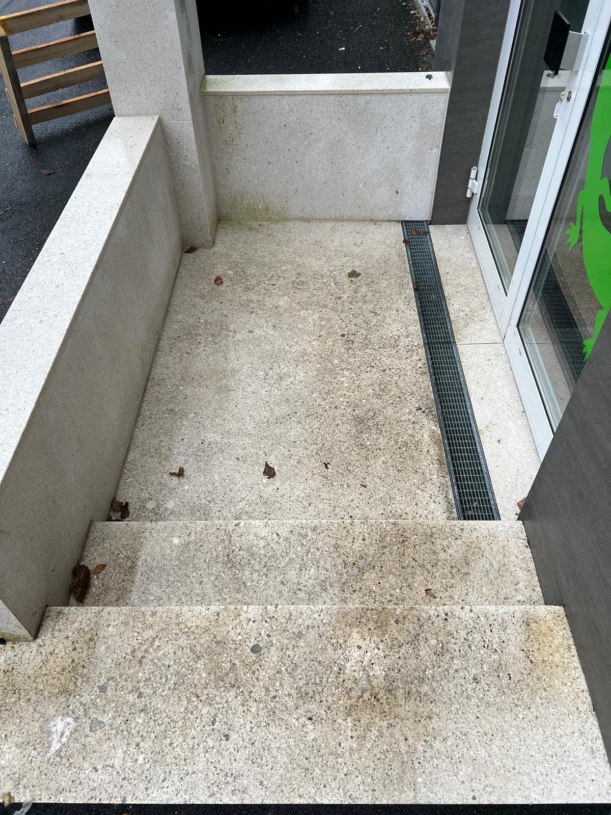 Terrassenreinigung vor der Reinigung